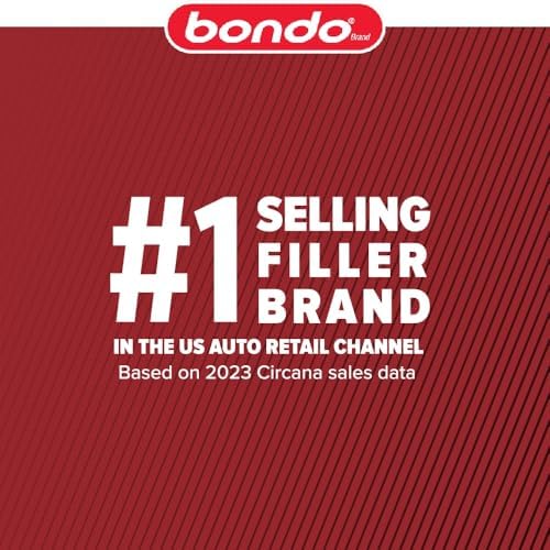 Bondo Fast Dry Filler 6.31 lb with Hardener 2.75 oz, Premium Formula Repairs ...