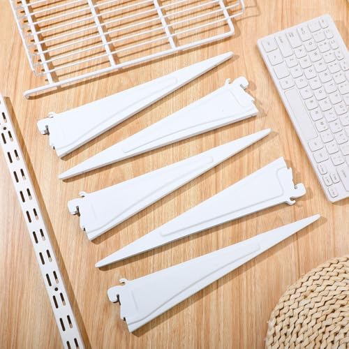 Menkxi 12 Pcs Track Locking Shelf Bracket, 12 Inch