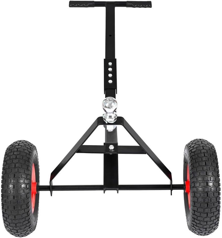 Trailer Dolly with 2" Hitch Ball – 600 LBS Capacity Heavy Duty Steel Tra...