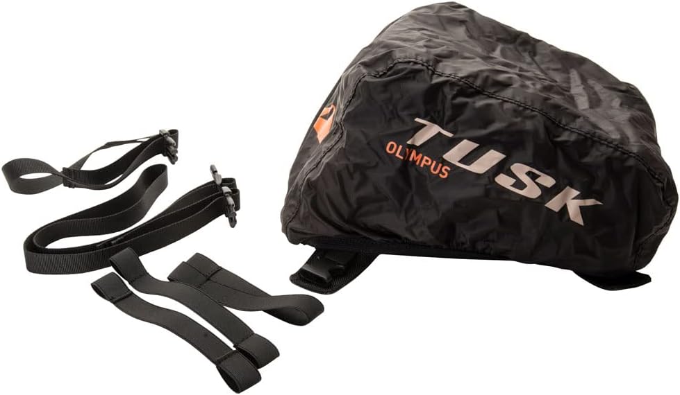 Tusk Olympus Large Tank Bag Black/Tan Durable Off-Road Motorcycle Storage Bag...