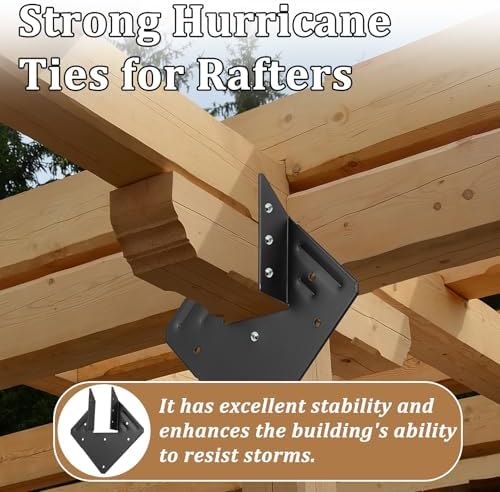 50 PCS Joist Hanger 2x6, 13-Gauge Heavy Duty Hurricane Ties-2.2mm Thickness