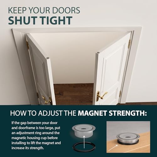Mega Handles Concealed Magnetic Door Catch for Dummy Doors, Elegant Magnetic ...