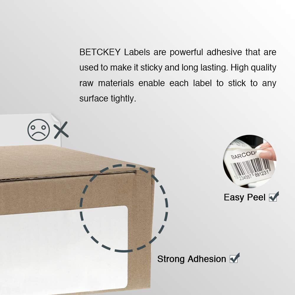 BETCKEY - Replace for DYMO 30323 (2-1/8" x 4") Shipping Labels [10 ...