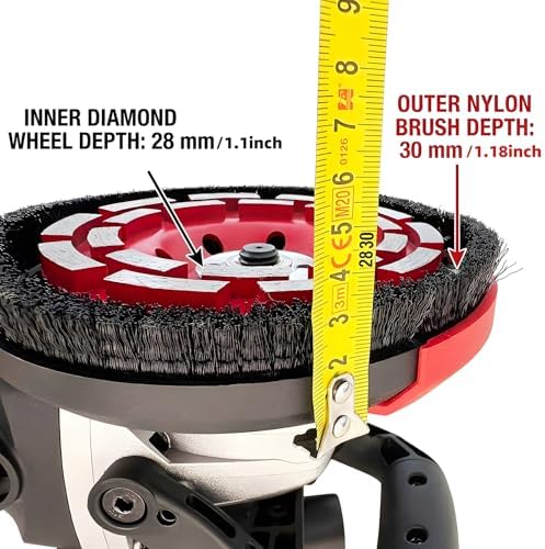 Dust Shroud for Angle Grinder with Diamond Grinding Cup Wheel, 4.5–5 Inch &am...