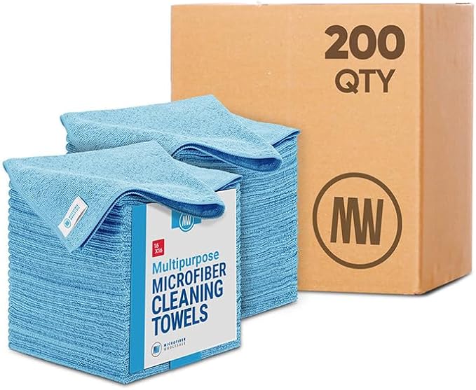 16" x 16" All Purpose Microfiber Towels (200 Count)