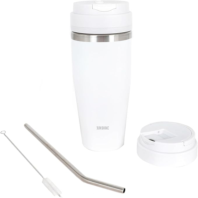 Ice Shave 2-in-1 Stainless Steel Vacuum Tumbler & Cordless Blender - 28oz