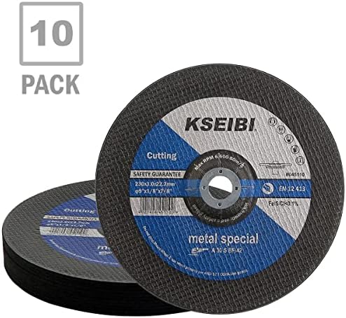 KSEIBI 645110 Grinding Wheels 10-Pack, Aluminum Oxide Discs for Metal & S...