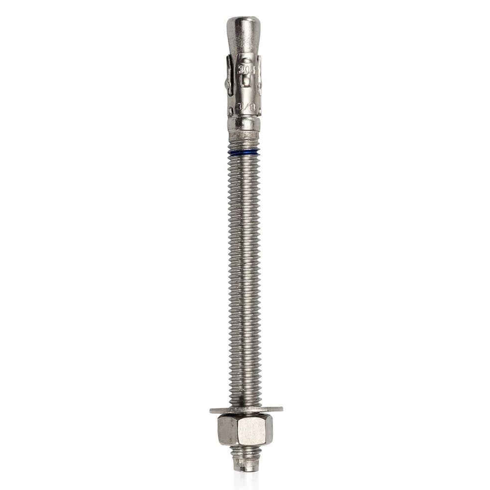 3/8" x 6-1/2" Concrete Anchor (25 Pack) 3/8 inch Wedge Anchors Bolt...