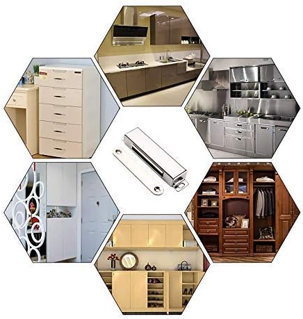 Mousike Magnetic Door Catch,70lb Stainless Steel Cabinet Door Magnets with St...