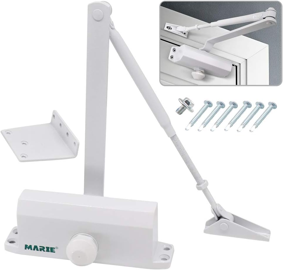 Marie Automatic Door Closer,Size 3 Adjustable Closing Speed Door Closer for 8...