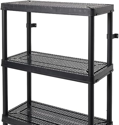Gracious Living 4 Shelf Fixed Height Ventilated Medium Duty Storage Unit 14 x...