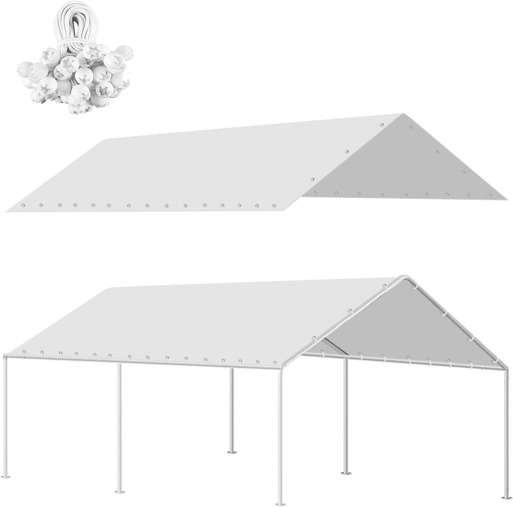 10x20FT Heavy Duty Carport Canopy Replacement Cover