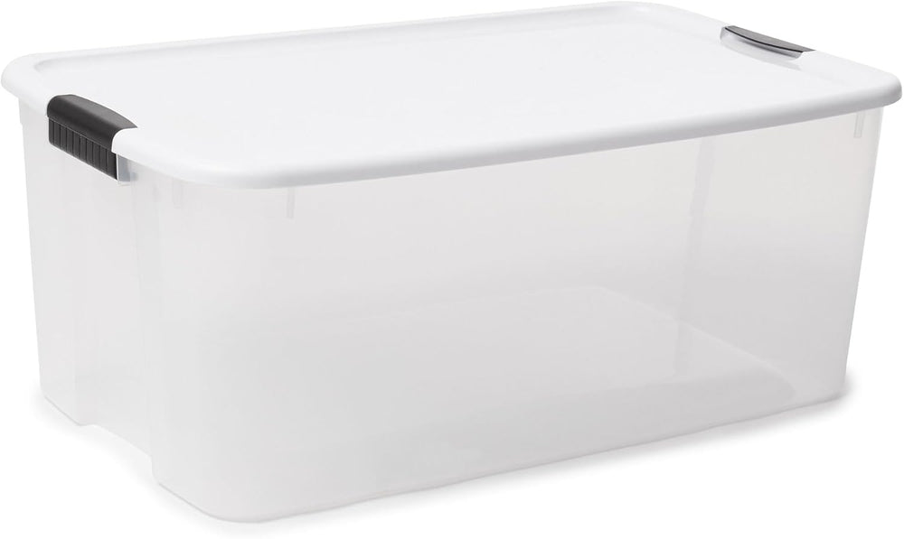Sterilite Ultra Latch Box with Lids for Home and Office, 116 Quart, 4-Pack