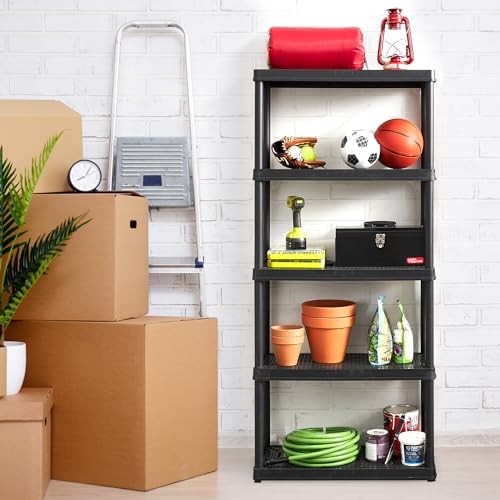 Gracious Living 5 Shelf Fixed Height Ventilated Medium Duty Storage Unit