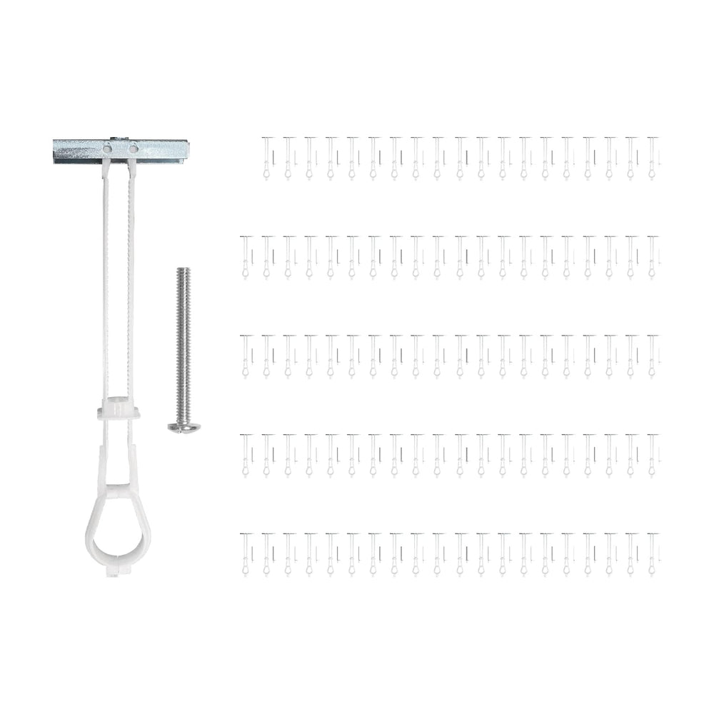 100-Pack 1/4"-20 Heavy Duty Quick Toggle Anchors with Bolts Set | for Dr...