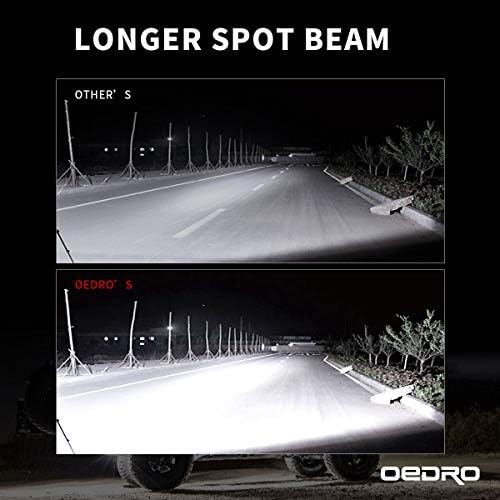 OEDRO 7 Inch LED Light Pods, 51W Round Spot Light Pod 5100LM 2Pcs
