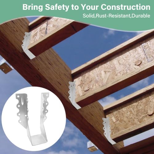 2x6 Joist Hangers 25PCS 18Gauge Rafter Bracket Double Shear Hanger
