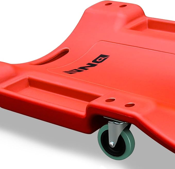 DNA MOTORING 40 Inch Mechanic Creeper, Blow Molded Low Profile Rolling Garage
