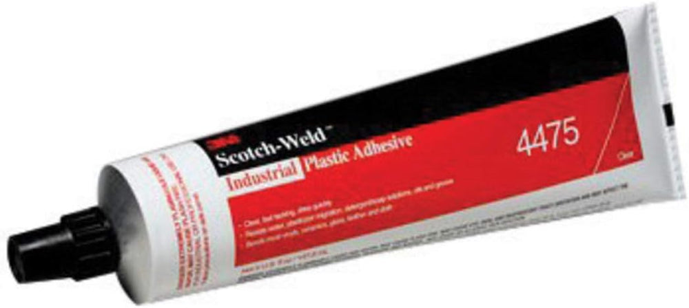 3M Industrial Plastic Adhesive 4475, Clear, 5 Oz Tube