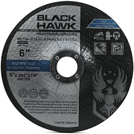 BHA Metal and Stainless Steel Depressed Center Cut Off Wheels for Angle Grind...