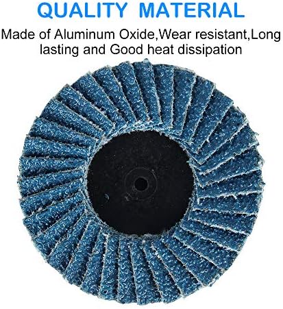 48 PCS 2 inch Flap Disc(40/60/80/120 Grits),T27 Zirconia Alumina