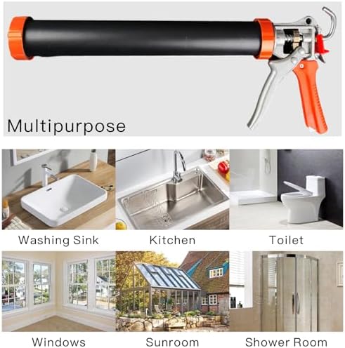 Sausage Caulking Gun,Dual‑Purpose for 20oz Sausage &10oz Cartridge(2 Pack)