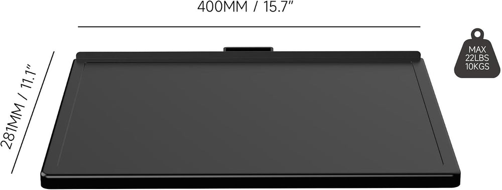 FITUEYES Storage Shelf Designed for Zen/Cantor Series Floor TV Stand, Black