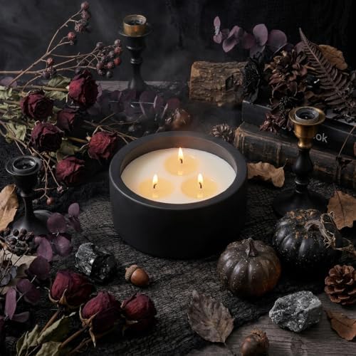 Viyffo 20oz Large Fall Scented Candle – Eucalyptus & Rosemary, 3 Wick Non...