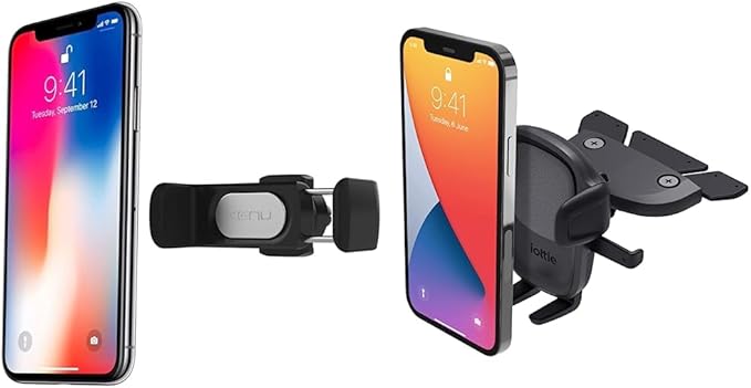 Kenu Airframe Pro Universal Car Phone Mount + iOttie Easy One Touch 5 CD Slot