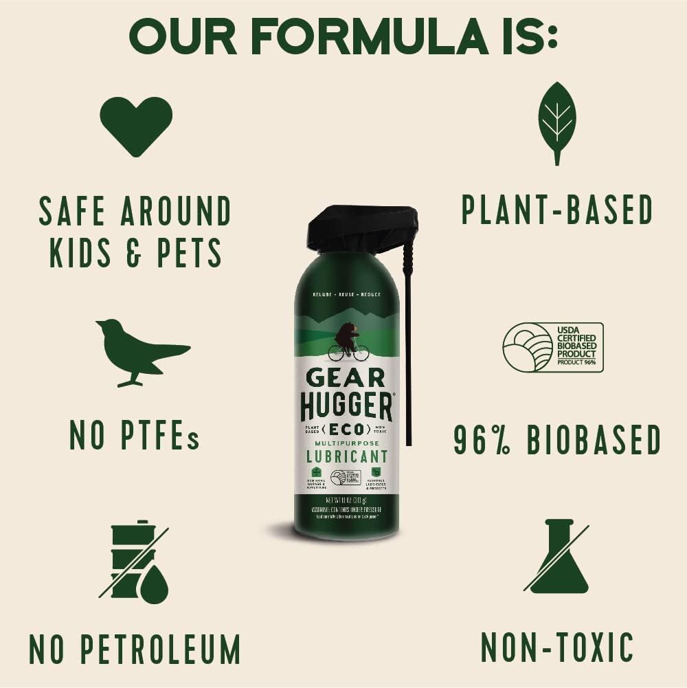 Gear Hugger Lubricant, Degreaser & Rust Remover, Plant-Based (11oz, 3pk)