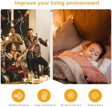 Ravinte Weather Stripping Door Seal, Q-Shaped Kerf Foam Strip, 50 FT, White