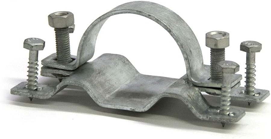 OZCO WAP-OZ Galvanized Steel-to-Wood Fence Bracket for 2x4 Rails, 12 Pk