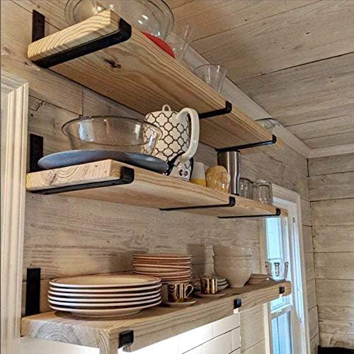 WEKIS Shelf Bracket, Heavy Duty Floating Shelf Brackets 10-Inch Long, 8-Pack ...
