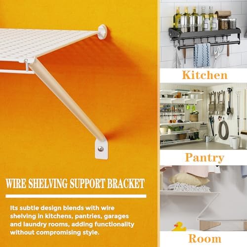 15pack Wire Shelving Support Bracket,White Wire Shelf Support Bracket,Can Be ...