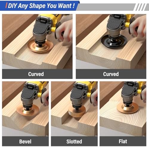 BURMONG 14PCS Wood Carving Disc Set for Angle Grinder, 4" & 4.5"...