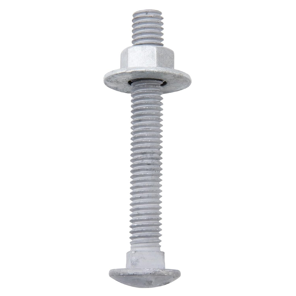 3/8" x 3-1/2" Carriage Bolts (100 PCS), Hot Dip Galvanized, Heavy D...