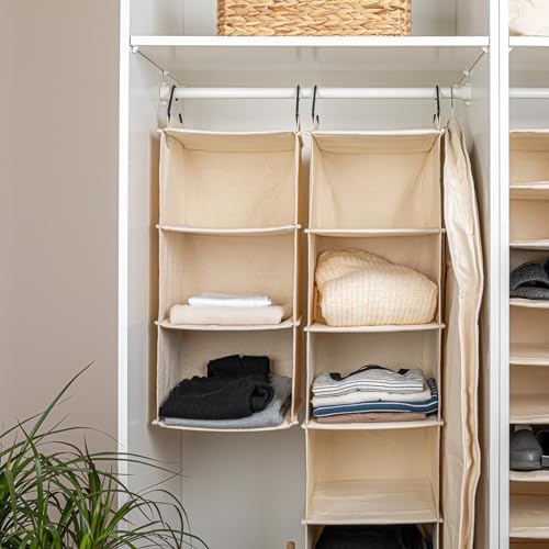 Household Essentials Cedarline 3-Shelf Hanging Closet Organizer, Heavy-Duty C...