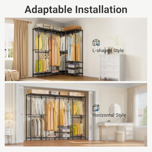 VIPEK V40 Heavy Duty Clothes Rack, Modular Closet System Clothing Rack