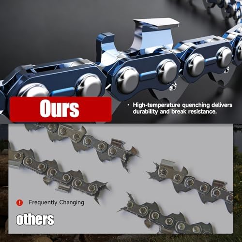 5 Pack 24 Inch Chainsaw Chain 3/8" Pitch .050" Gauge 84 Drive Links...