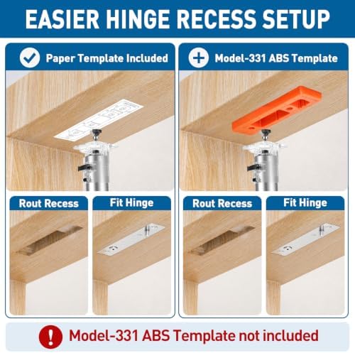 TamBee Pivot Door Hinge for Secret Door, Heavy Duty 304 Stainless Steel Hidde...