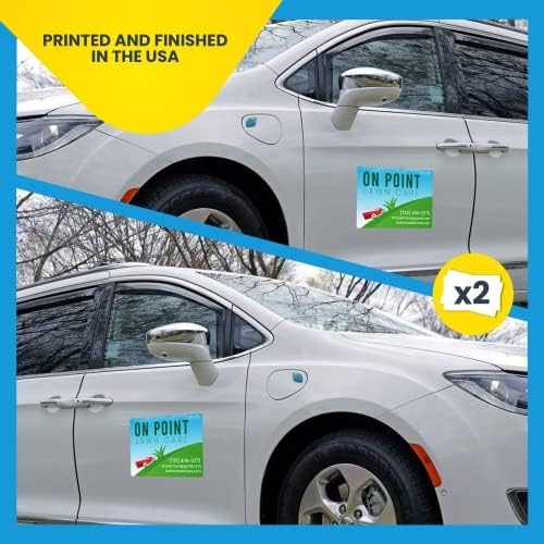 Magnet Me Up Customizable and Personalized Automotive Magnet Decals (2 Pack)
