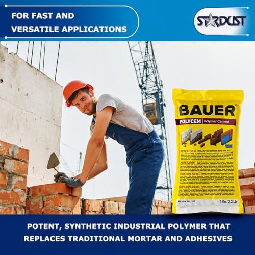 Bauer Instant Polymer Cement for Concrete, Stone, Tile & Brick, 1 Kg