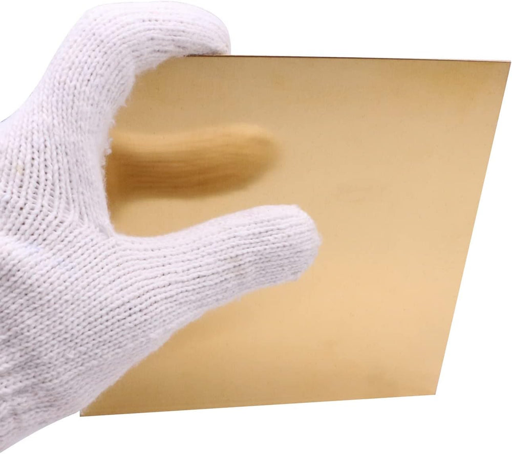 Brass Sheet, 2pcs,12"x12"-24Gauge(0.5mm),No Scratches, Protective F...
