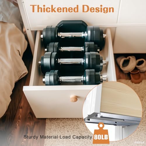 Probrico 2 Pairs 18 Inch Undermount Drawer Slides, Full Extension Concealed D...