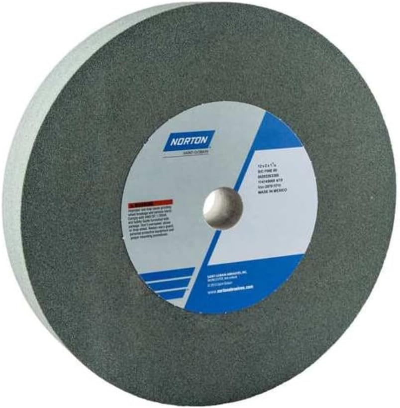 Norton Gemini Grinding Wheel, Crystolon Type 01 Bench and Pedestal Wheel, Med...