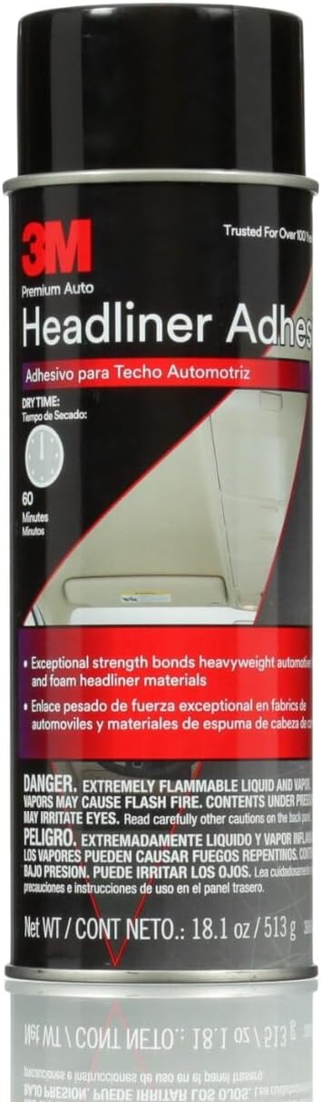 3M Headliner & Fabric Adhesive Spray (18.1 oz Aerosol, 4-Pack) – High Str...