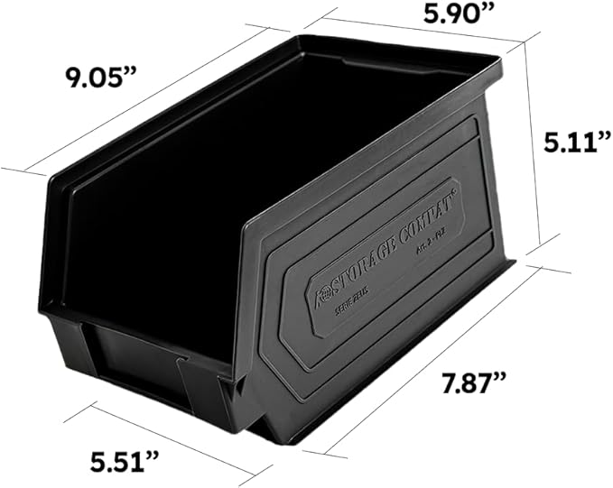 Plastic Storage Bins, Storage Organizer Bin (12-Pack)