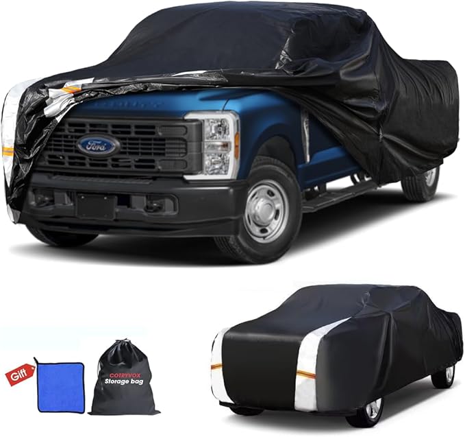 Ford F250 Truck Cover Custom Fit 2001-2026 Crew Cab Short Bed