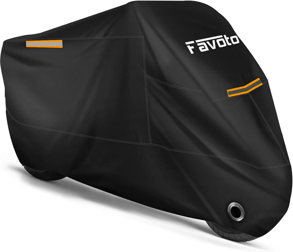 Favoto Motorcycle Cover Waterproof All Season Sun Outdoor Protection Windproof