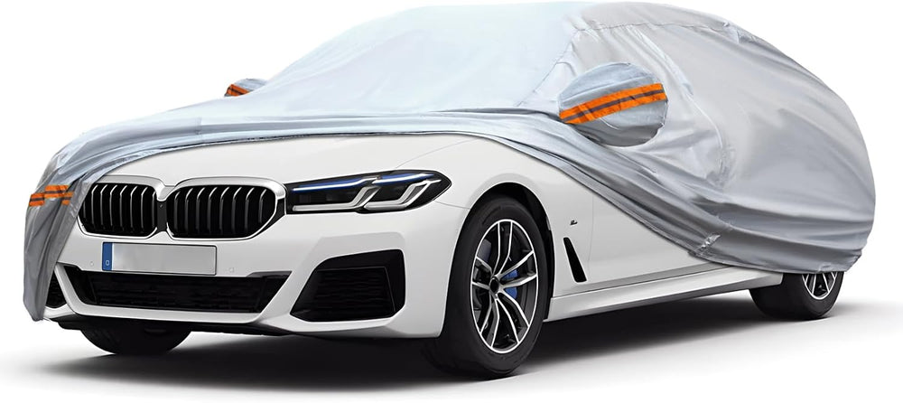 KEYOOG Car Cover, Fit for 188"-198" Length Sedan, 6-Layer All-Weath...